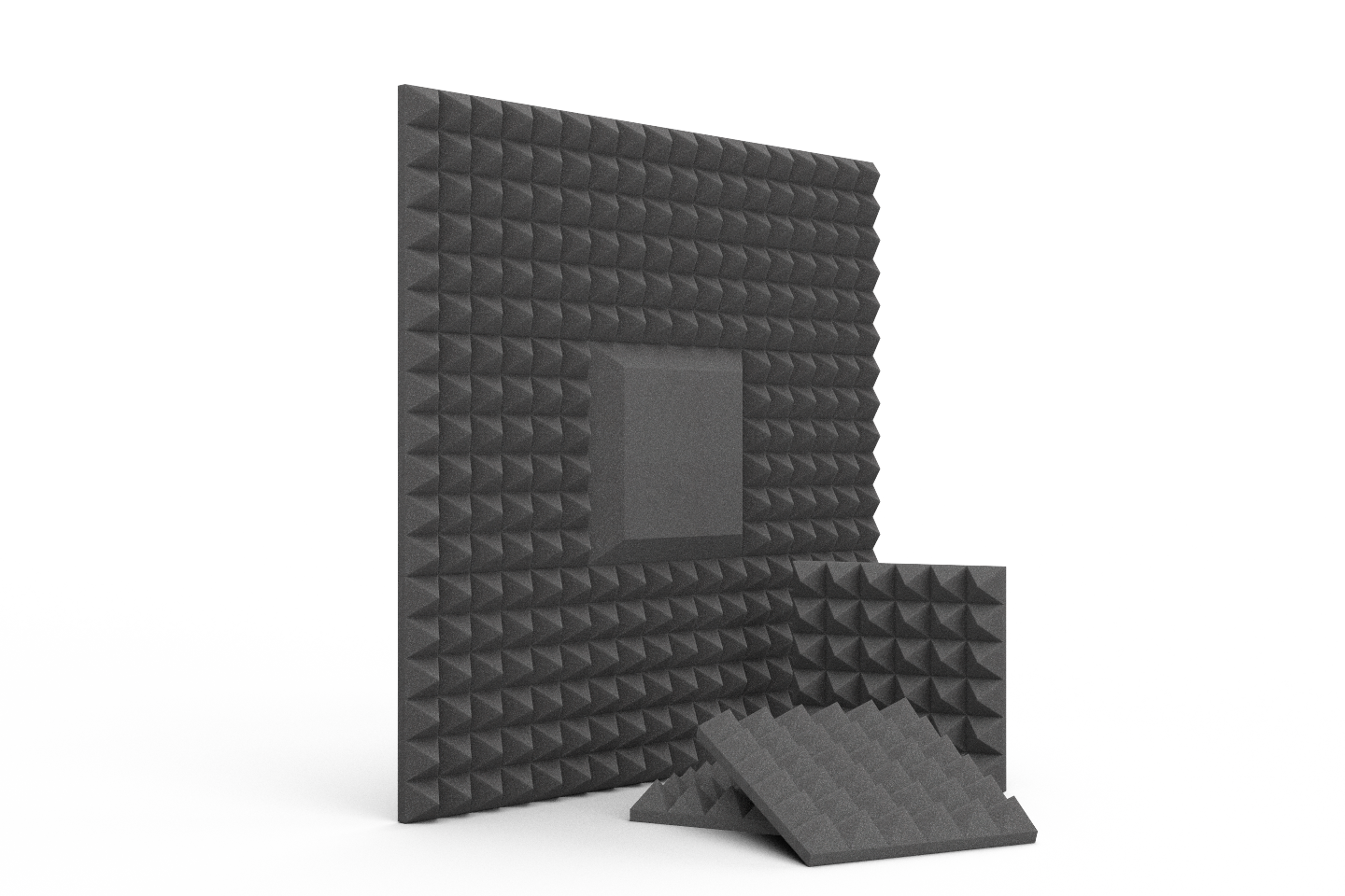 SUPER AANBIEDING - Set Piramideschuim Standard - 40 stuks - 5cm dik - 30x30cm